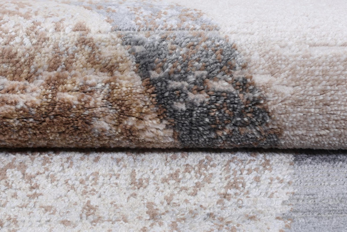 KOBEREC béžový hnedý grafitový - 80 x 150 cm - hnedá/sivá, textil (80/150cm) - Mazovia