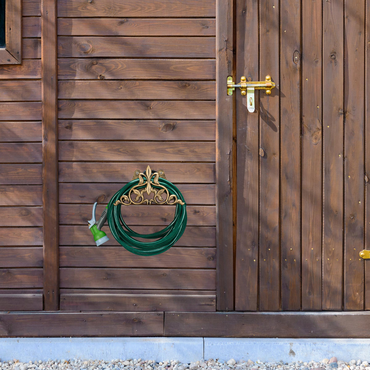 DRŽIAK hadice - medená, kov (29/16/14cm) - Relaxdays