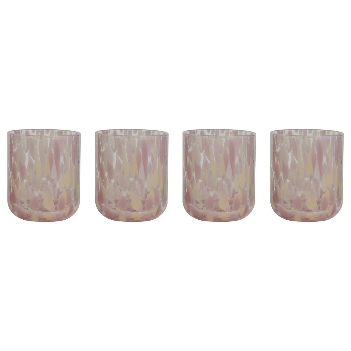 TRINKGLAS (6er-Set) Confetti - Rosa, Glas (0.33L) - Butlers