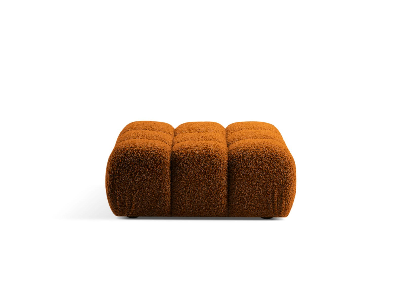 POUF Bellis aus Boucle ziegelrot - Orange, Textil (94/43/94cm) - Micadoni