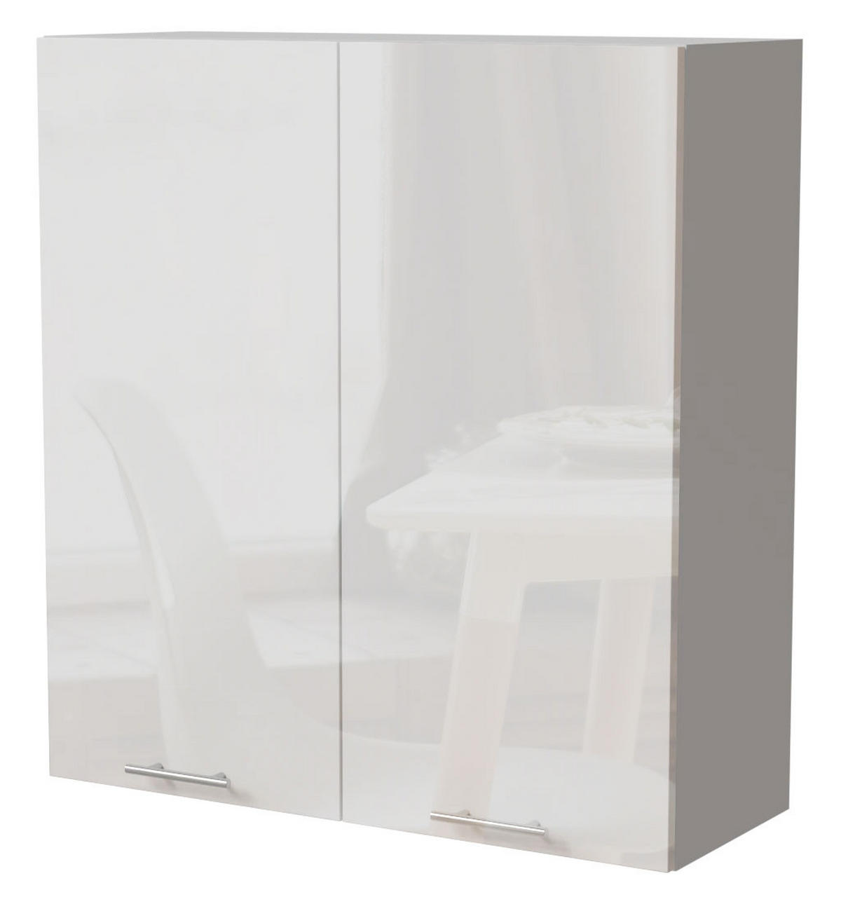 HÄNGESCHRANK Essen W4/90 Weiß Hochglanz / Weiß Matt 90 / 32,5 / 96cm - Weiß Hochglanz/Weiß, Holz/Holzwerkstoff (90/96/32.5cm) - Feldmann-Wohnen