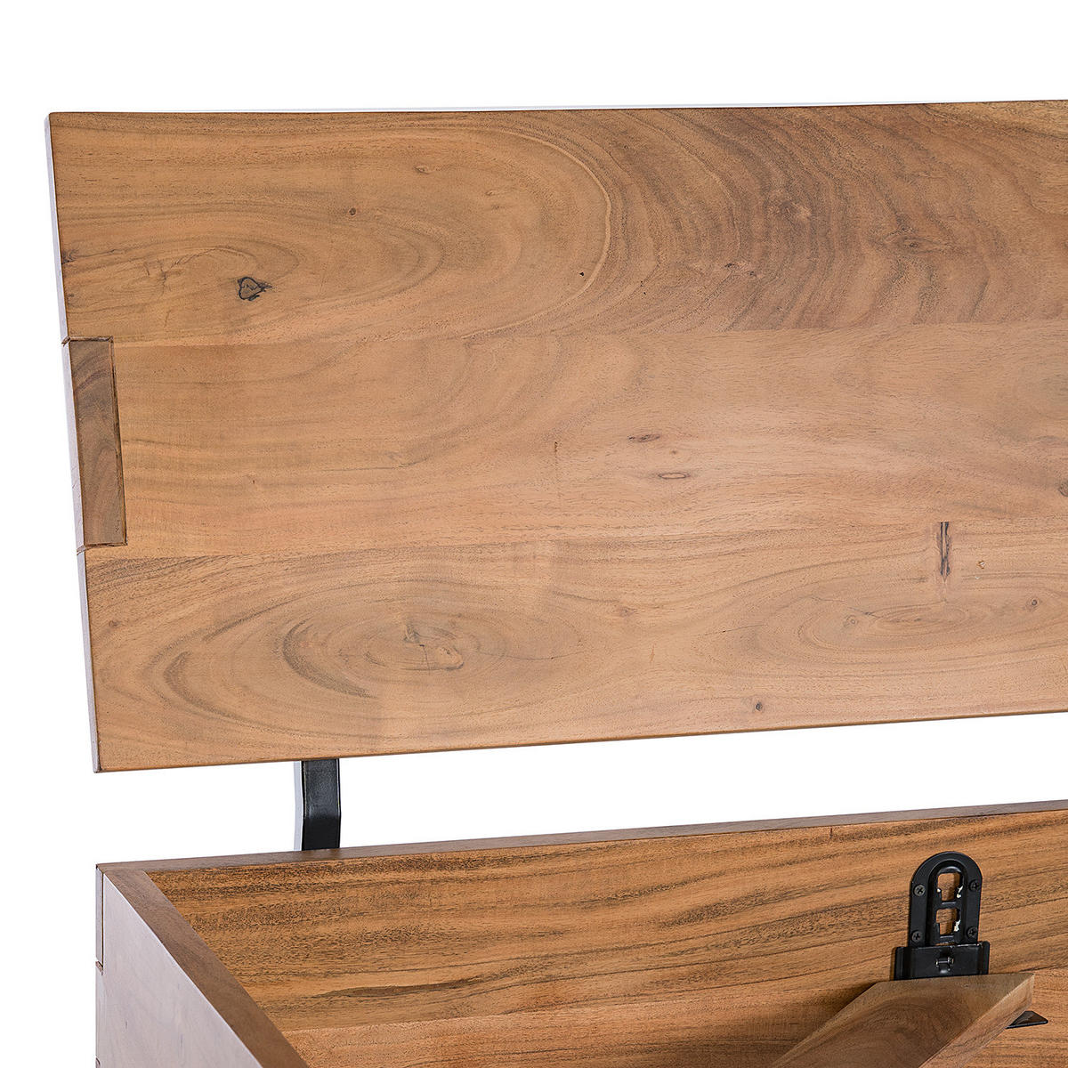 MASSIVHOLZBETT - Akazie massiv - Akaziefarben, Holz (180/200cm) - home24