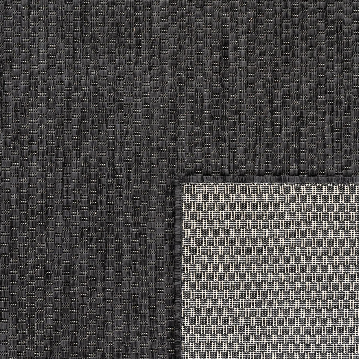 OUTDOOR-TEPPICH VENEDIG 165 ANTHRAZIT 80X150 - Anthrazit, Kunststoff (80/150cm) - Paco Home