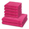 FROTTIERSET Lifestyle 6-teilig - Pink, Textil (50/100cm) - Cawoe