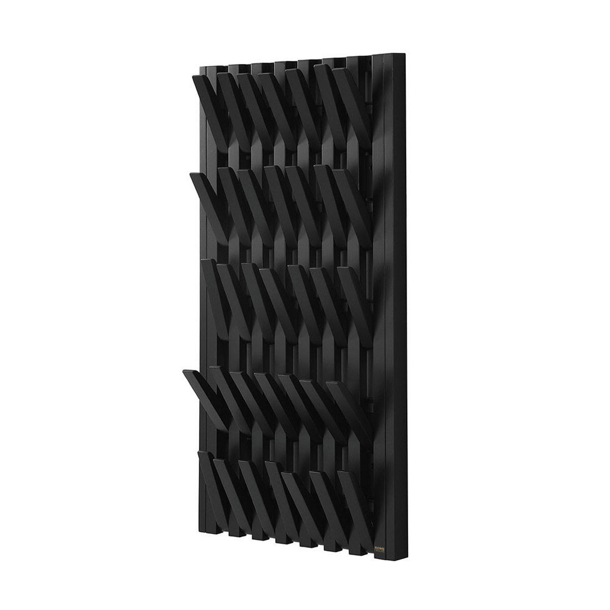GARDEROBENPANEEL QUEST Schwarz - 55 x 4 x 105 cm - Schwarz, Holz/Holzwerkstoff (55/105/5cm) - Home Deluxe