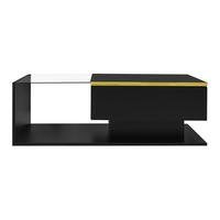 COUCHTISCH Schwarz 100/50/32.5 cm - Schwarz, Holzwerkstoff (50/100/32.5cm) - PANGIVO
