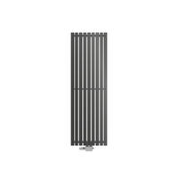 BADHEIZKÖRPER Stella 480x1400 mm Anthrazit mit Ventil Universal - Anthrazit, Metall (48/140/5cm) - LuxeBath