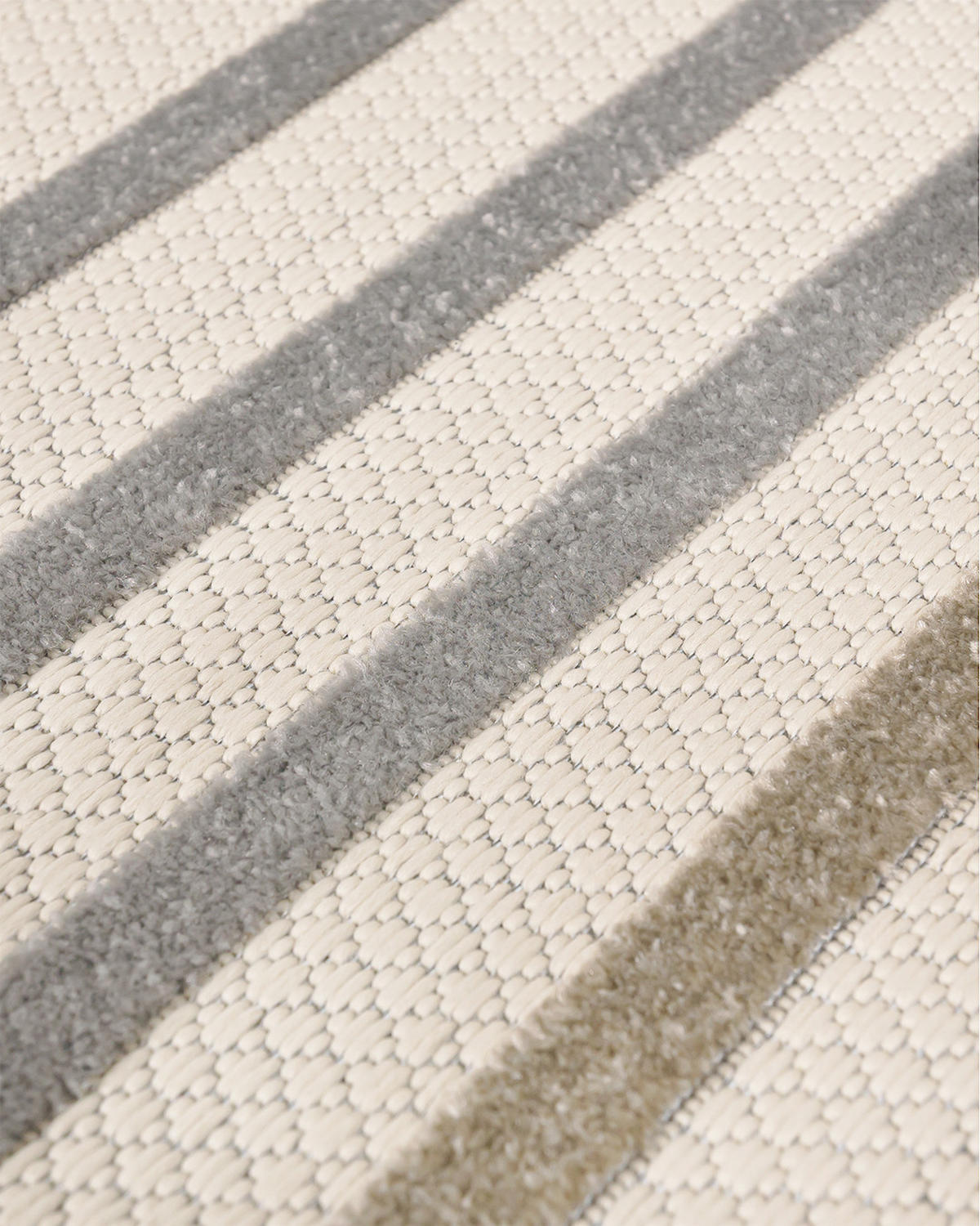 TEPPICH In-& Outdoor Fano Vento Mazovia 120x170cm Braun Creme Geometrisch Kurzflor - Braun, Textil (120/170cm) - Mazovia