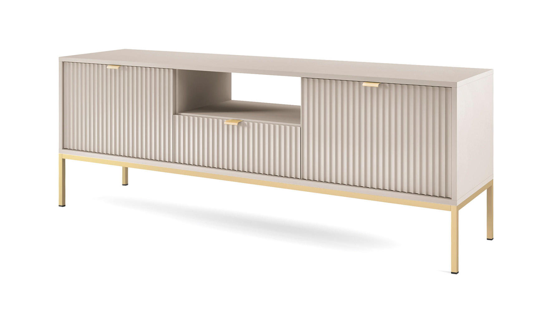 Feldmann-Wohnen Lowboard Kaschmir, Gold 154x56x39 cm