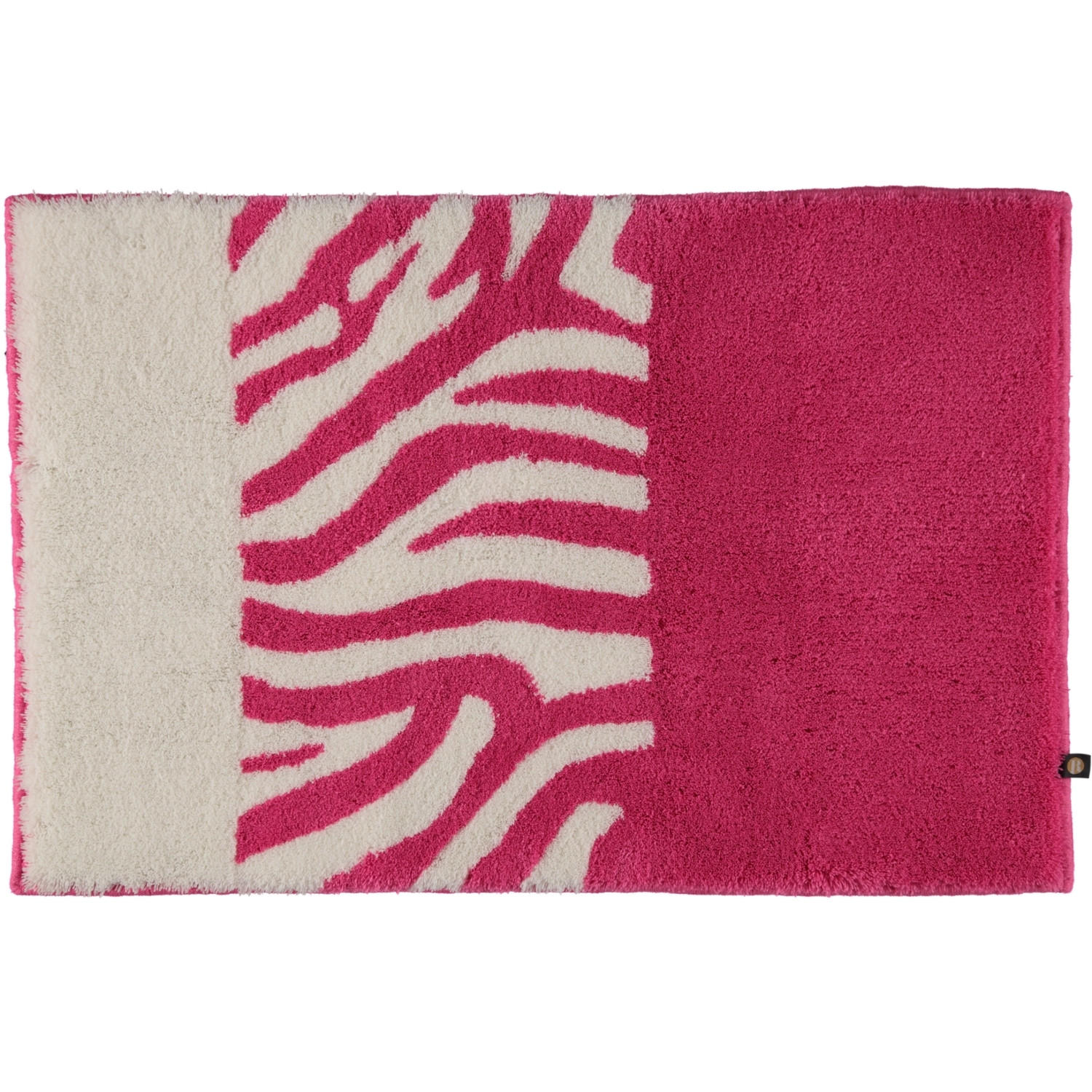 BADTEPPICHE ZEBRA FUCHSIA-WEISS - 1403 - Rosa, Textil (70/130cm) - Rhomtuft