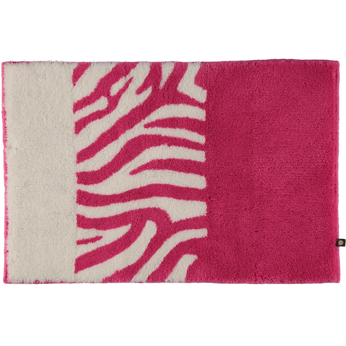 BADTEPPICHE ZEBRA FUCHSIA-WEISS - 1403 - Rosa, Textil (70/130cm) - Rhomtuft