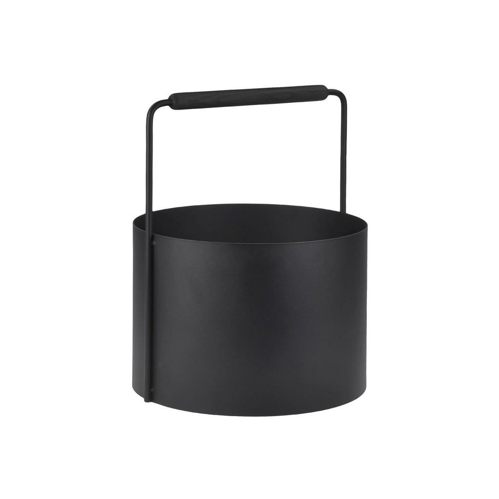 Thumbnail - Blomus Kaminholzkorb, Schwarz, Metall, 35x45x35 cm, Kleinmöbel, Kamine & Zubehör, Holzkörbe & Zubehör