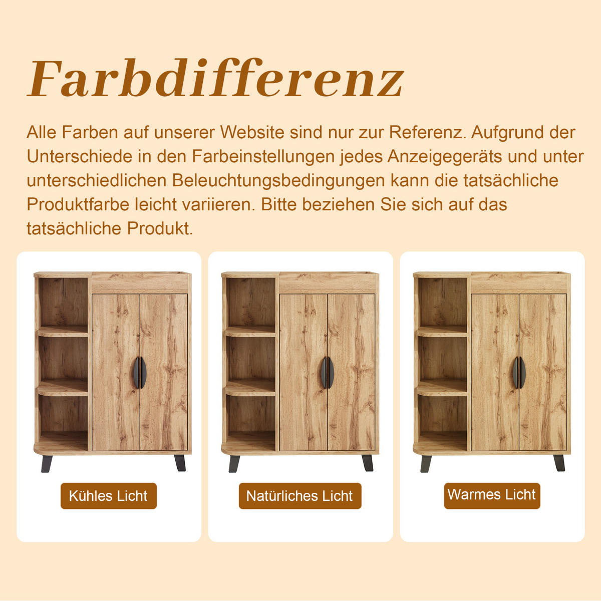 SCHUHSCHRANK Natur in Holzoptik mit offenen Fächern für Flur - Naturfarben, Holz (80/99/32cm) - PARAFTA HOME