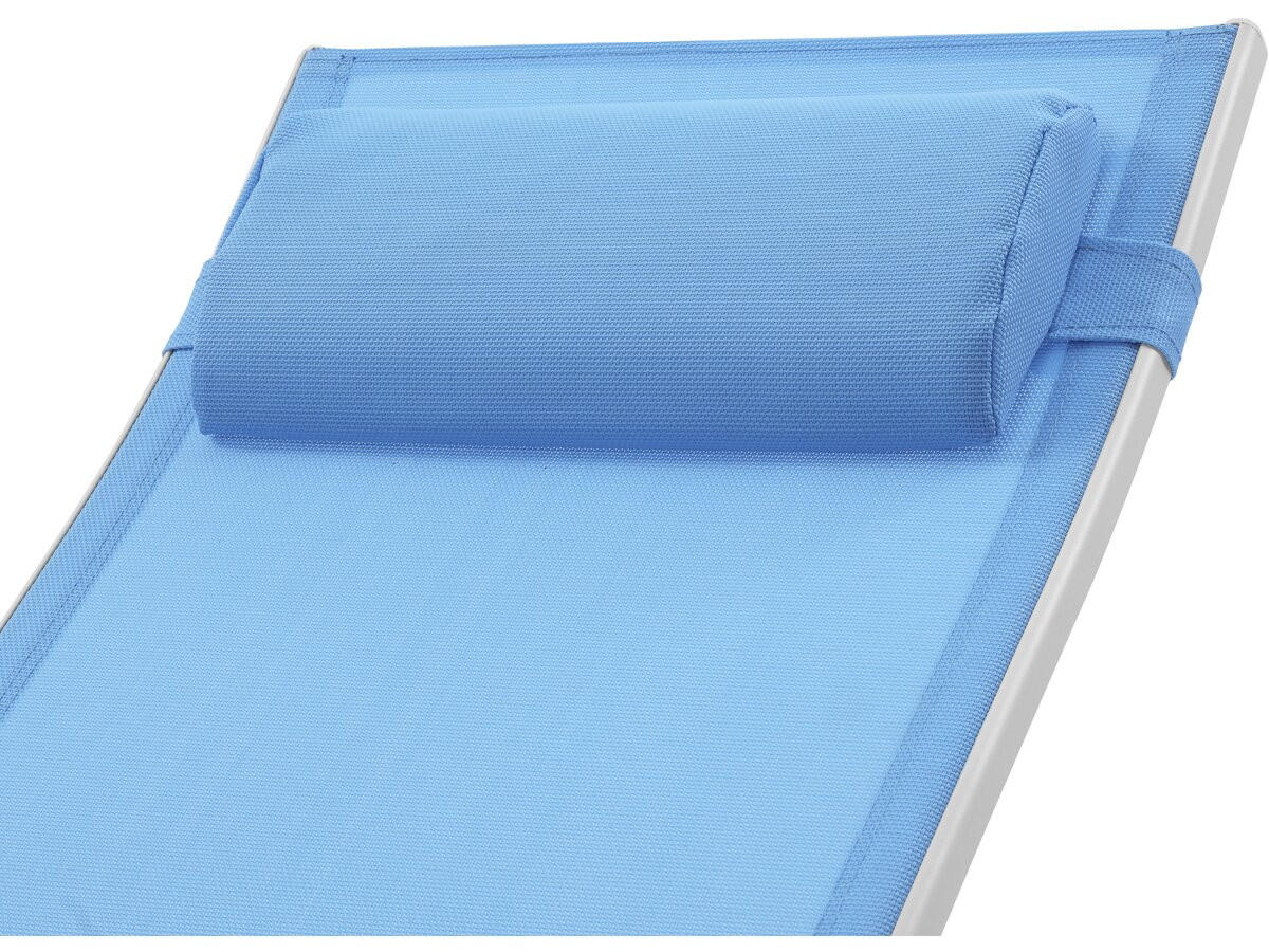 SONNENLIEGE Beauty 2er-Set Blau - Blau, Textil/Metall (181/93/58cm) - Habitat Garten