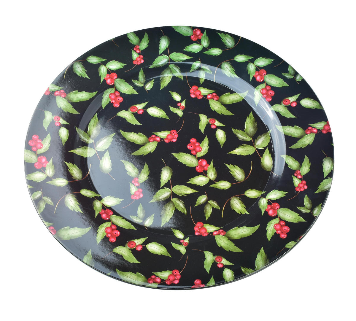 UNTERSETZER Blanche Festive Schwarz 33/33/2 cm Kunstoff - Schwarz, Kunststoff (33/2cm) - Mondex