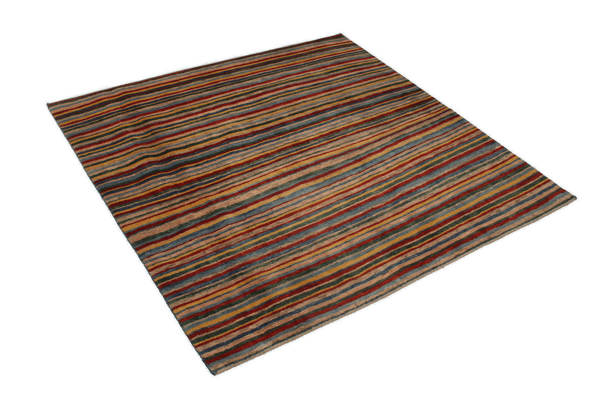 TEPPICH Rizbaf Mehrfarbig 150/150 cm Schurwolle - Multicolor, Textil (150/150cm) - Looma
