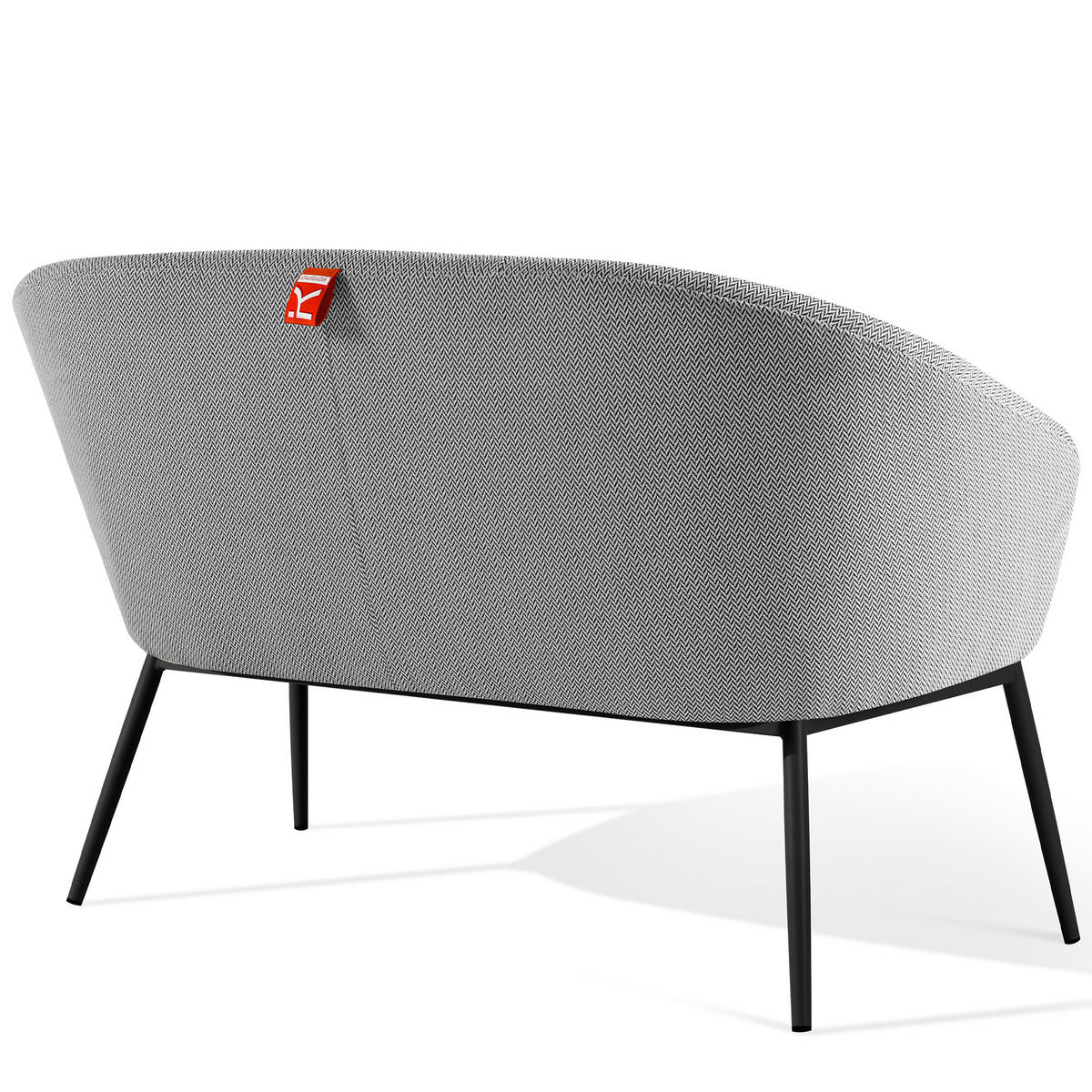 GARTENGARNITUR SOLIS - Weiß, Textil/Metall - KONSIMO®
