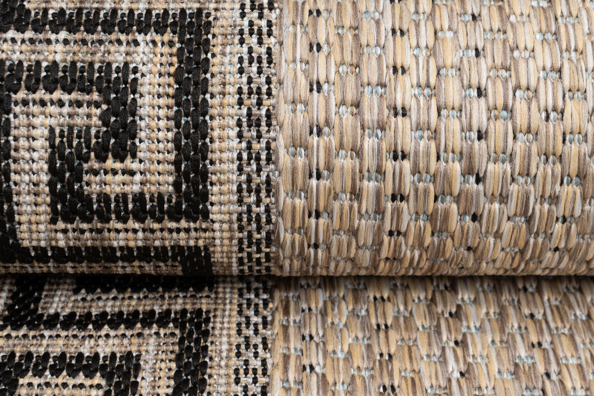 LÄUFER MELISSA Braun Modern Geometrisch 70/100 cm - Braun, Textil (70/100cm) - Tapiso