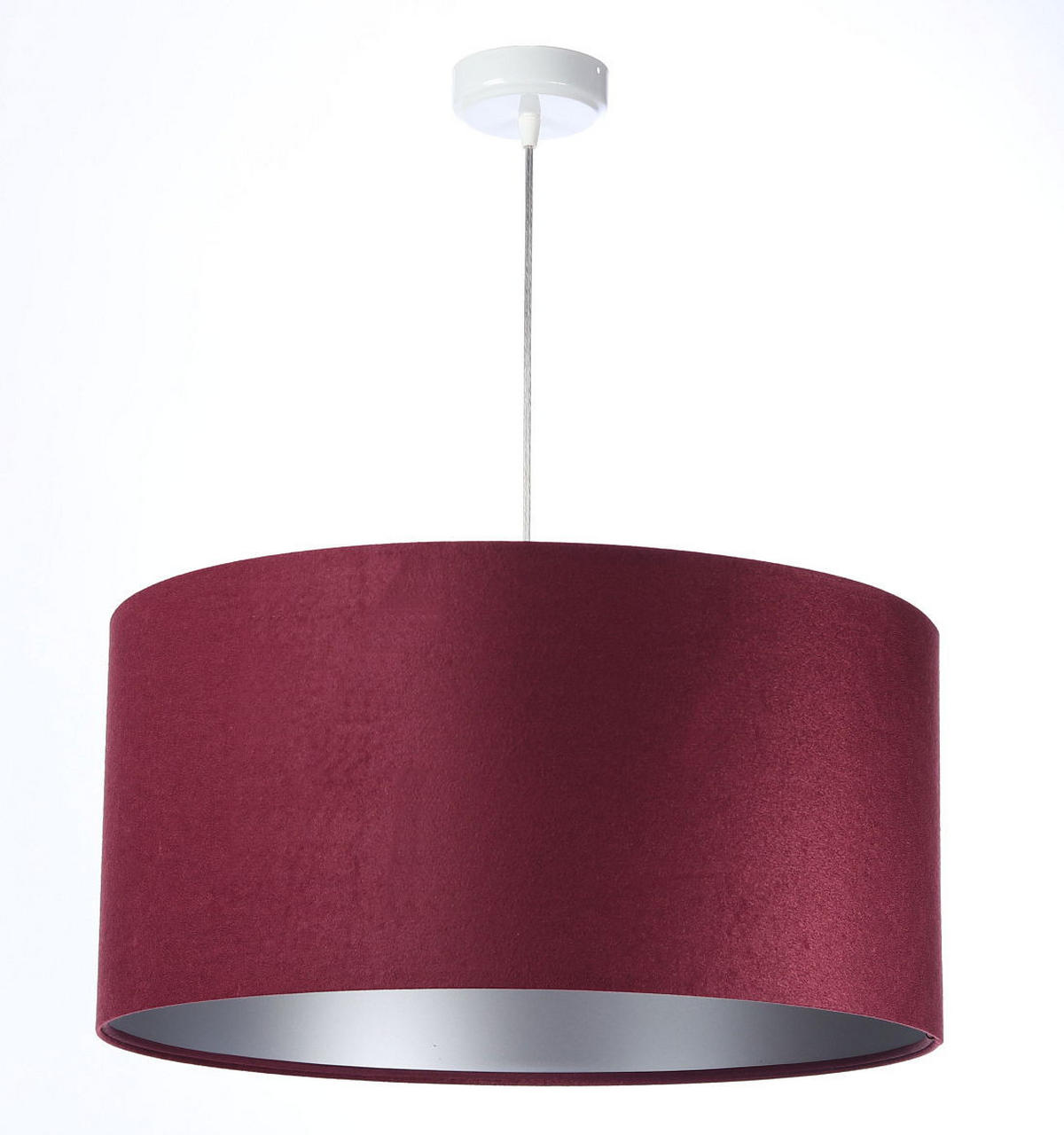 HÄNGELEUCHTE Lila 40/20 cm - Silberfarben/Lila, Kunststoff (40/0.6/20cm) - ONZENO