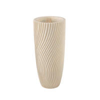 VASE Lianna Beige 20/20/45cm - Beige, Stein (45cm) - PTMD Collection