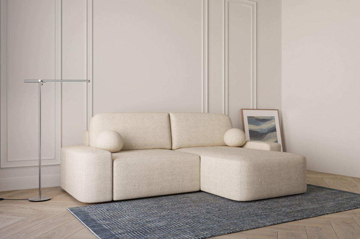 ECKSOFA - Universale Ecksofa Lisbon - Beige (Anthology 3) - Beige, Holzwerkstoff (270/180cm) - Möblo
