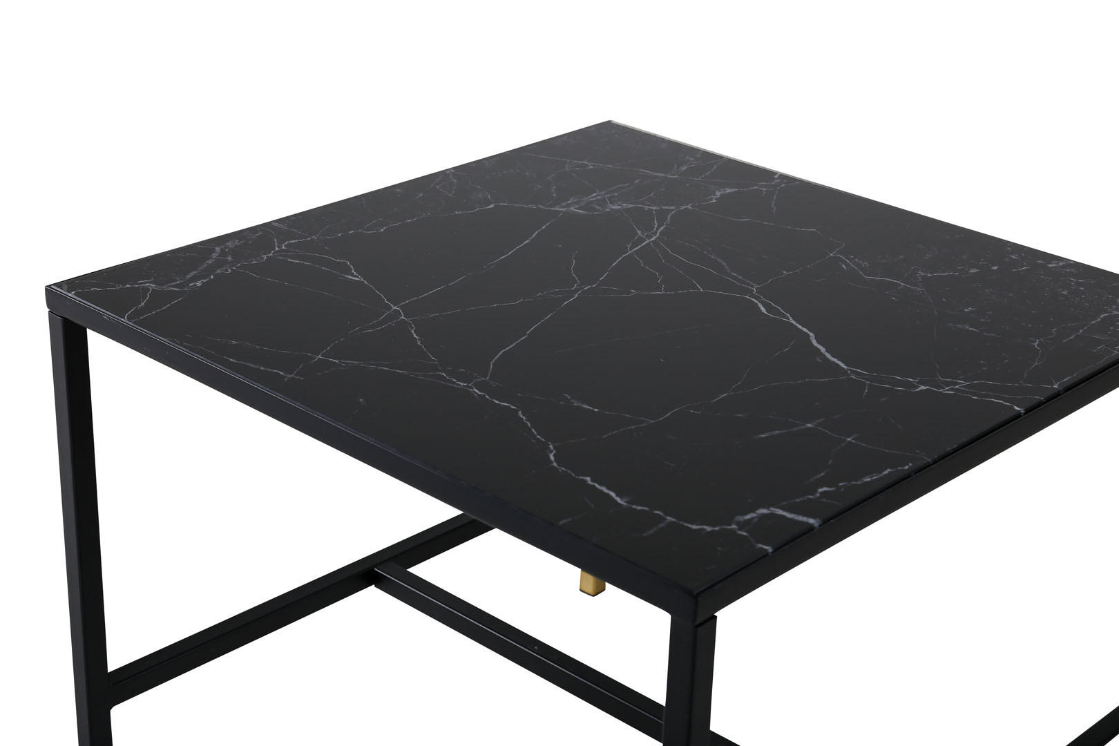 COUCHTISCH 60x60 cm - Schwarz, Holzwerkstoff (60/60/48cm) - ebuy24