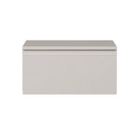 WANDNACHTTISCH Bemmi Greige 49 cm - Kaschmir, Holzwerkstoff (48.4/25.4/31.8cm) - Selsey