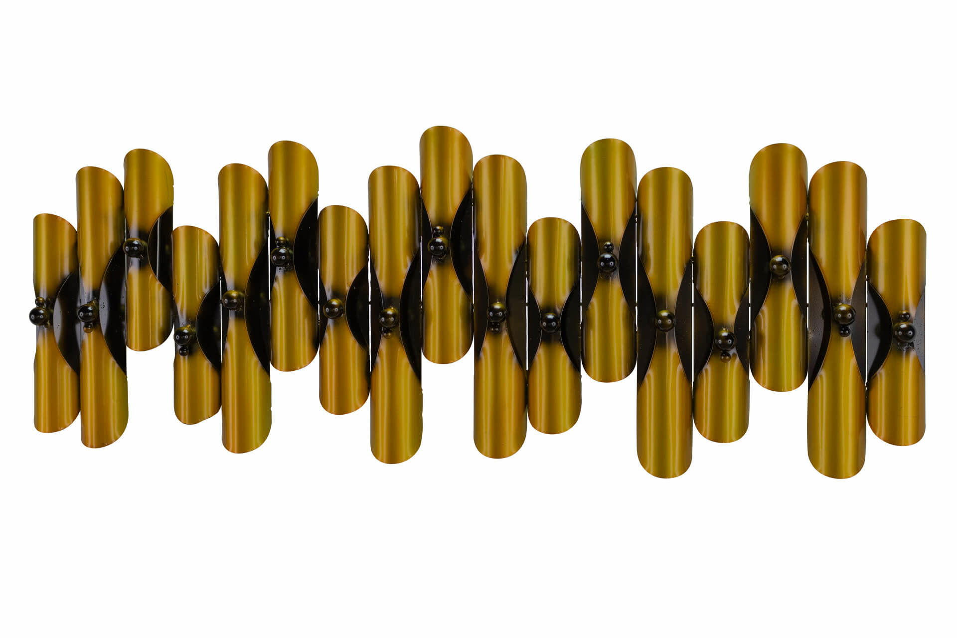 WANDDEKO Gold 90/32 cm - Goldfarben, Metall (2.85/32/5cm) - KUNSTLOFT