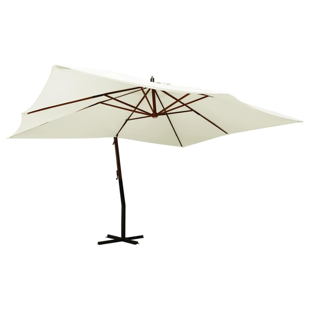 Deluke Ampelschirm Weiß 300x400 cm
