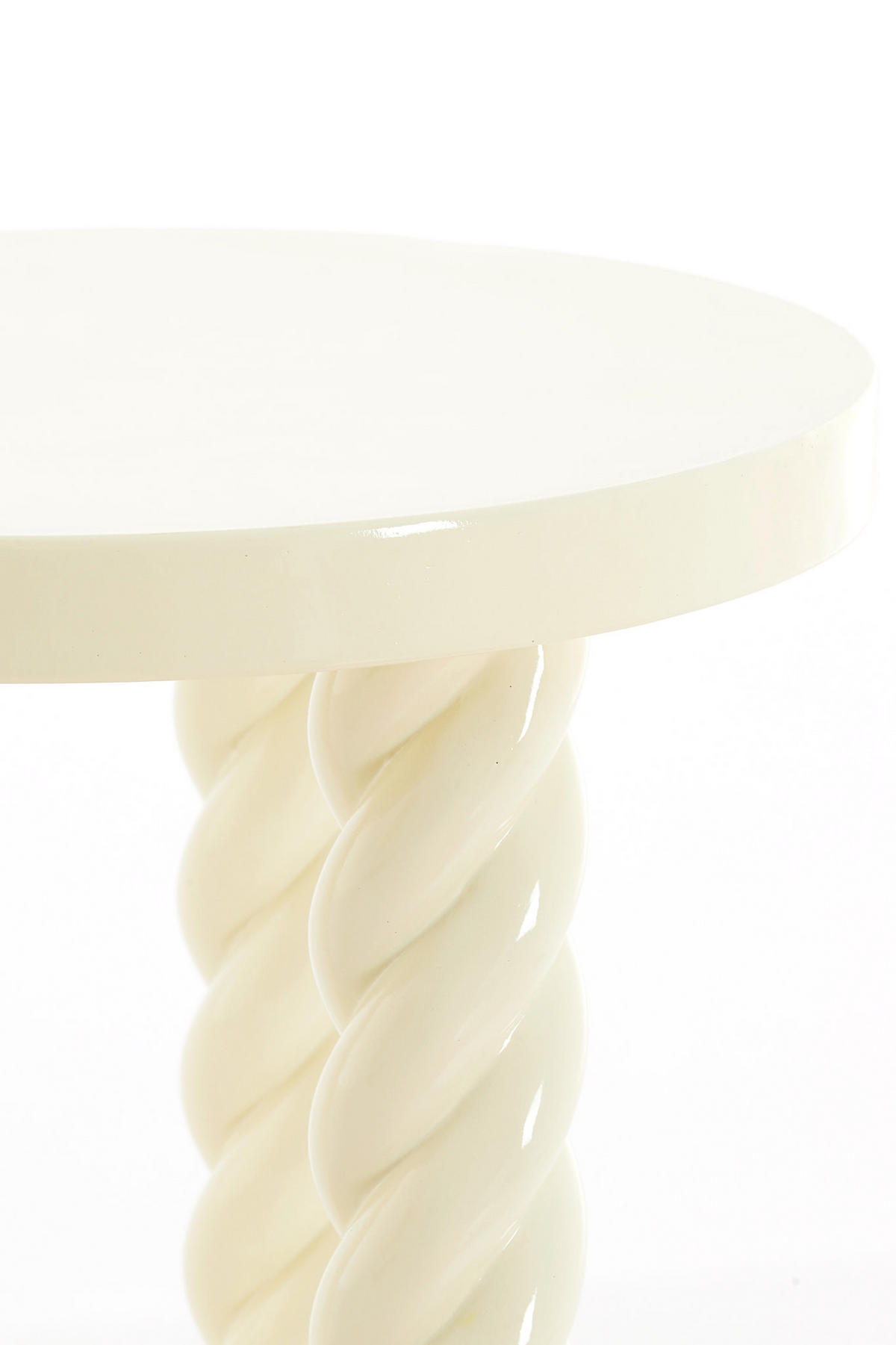 TISCH - Weiß - 46/46/46 cm - Weiß, Kunststoff (46/46/46cm) - Light & Living