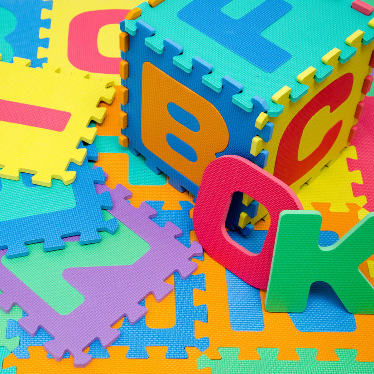 SPIELMATTE ab Null - 150 cm Puzzlematte Alphabet - Multicolor, Kunststoff (30/30cm) - Littletom