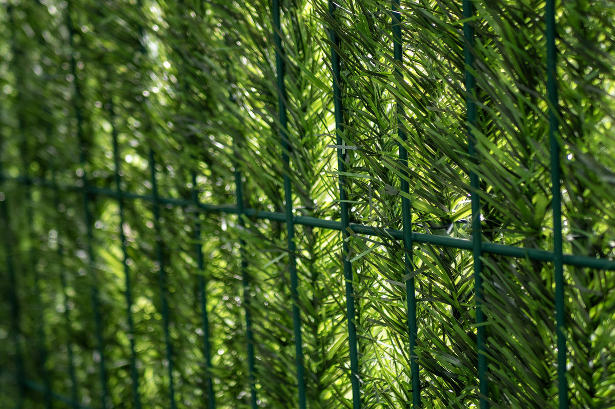 KÜNSTLICHE HECKE Pico 5m H.180cm 110 Stränge - Grün, Kunststoff (180/500cm) - Casanoov