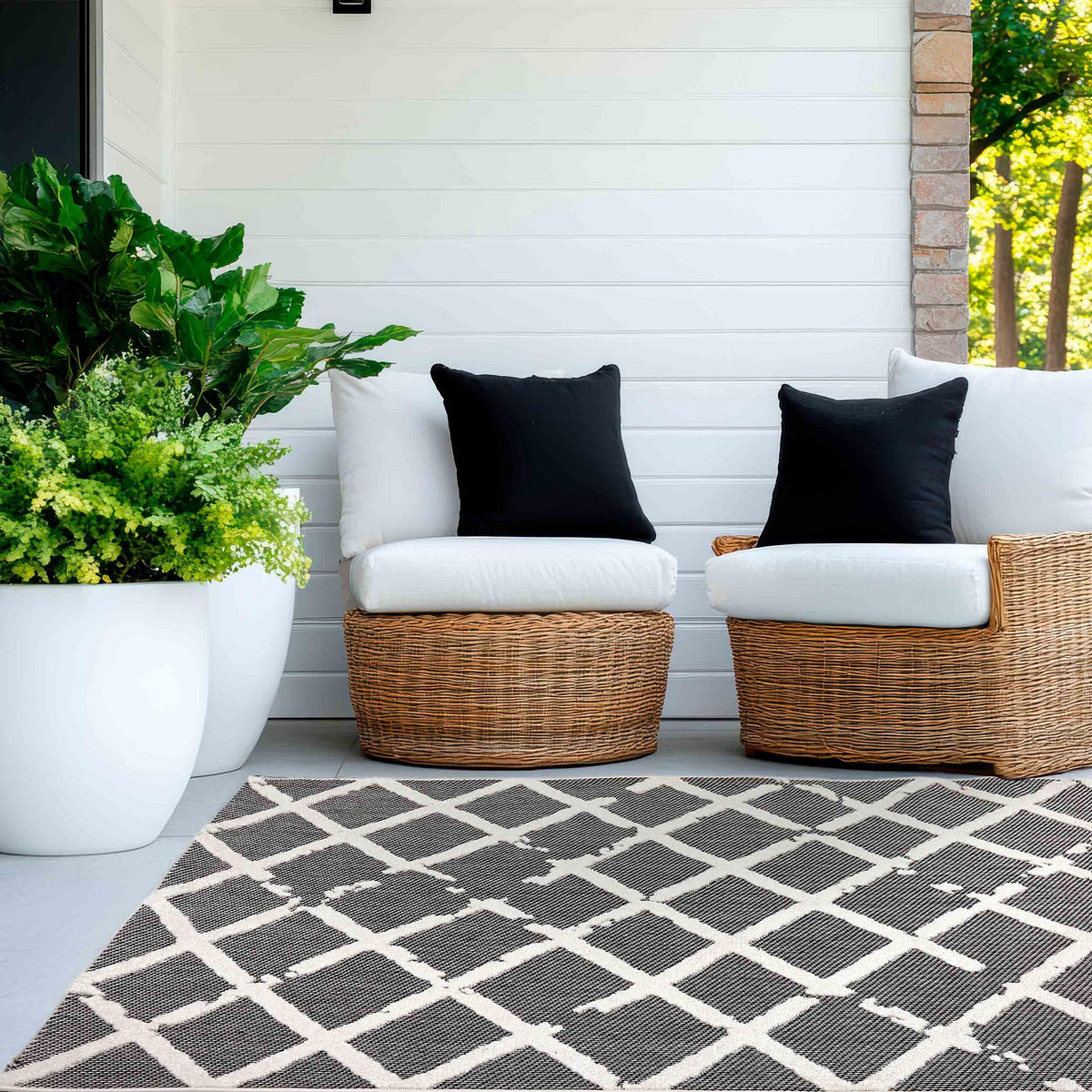 KURZFLORTEPPICH SERINA - Grau, Textil (120/170cm) - Astra