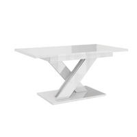 ESSTISCH RUDEN Ausziehbar 140 - 180 / 80 x 76 cm - Weiß Hochglanz/Weiß, Holz (140/80/76cm) - MASSENO