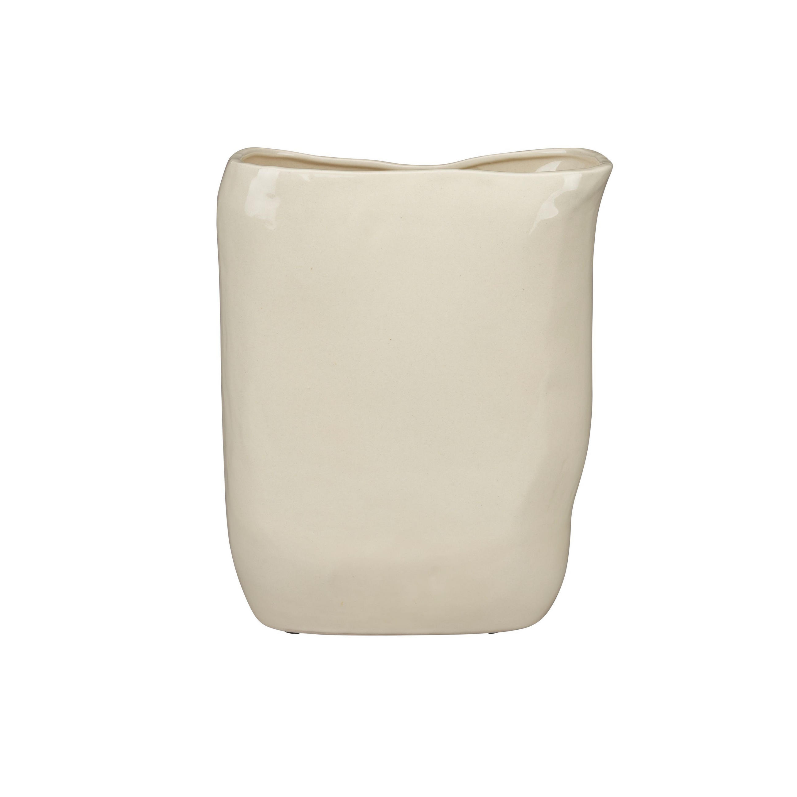 VASE Edna 24 cm Beige - Beige, Keramik (24cm) - Dutchbone