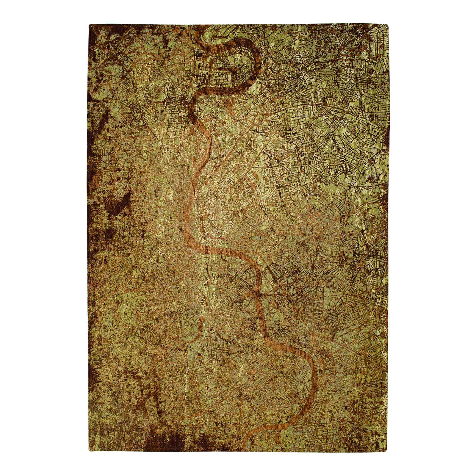 TEPPICH Flachgewebe GREEN CITY Grün 240 x 340 cm - Grün, Textil (240/340cm) - Novatrend