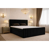 BOXBETT Benito I Schwarz 140x200 cm - Schwarz, Textil (140/200cm) - B&B Home