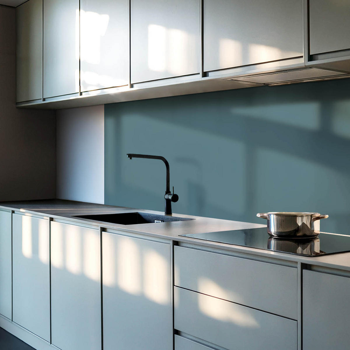 WANDPANEEL 10x 40x20 cm selbstklebend Pellaro - Jadegrün, Kunststoff (20/1.6/40cm) - Wallfluent