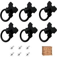 MÖBELGRIFF Schwarz 6er-Set - Schwarz, Metall (0.1/3.5/0.35cm)