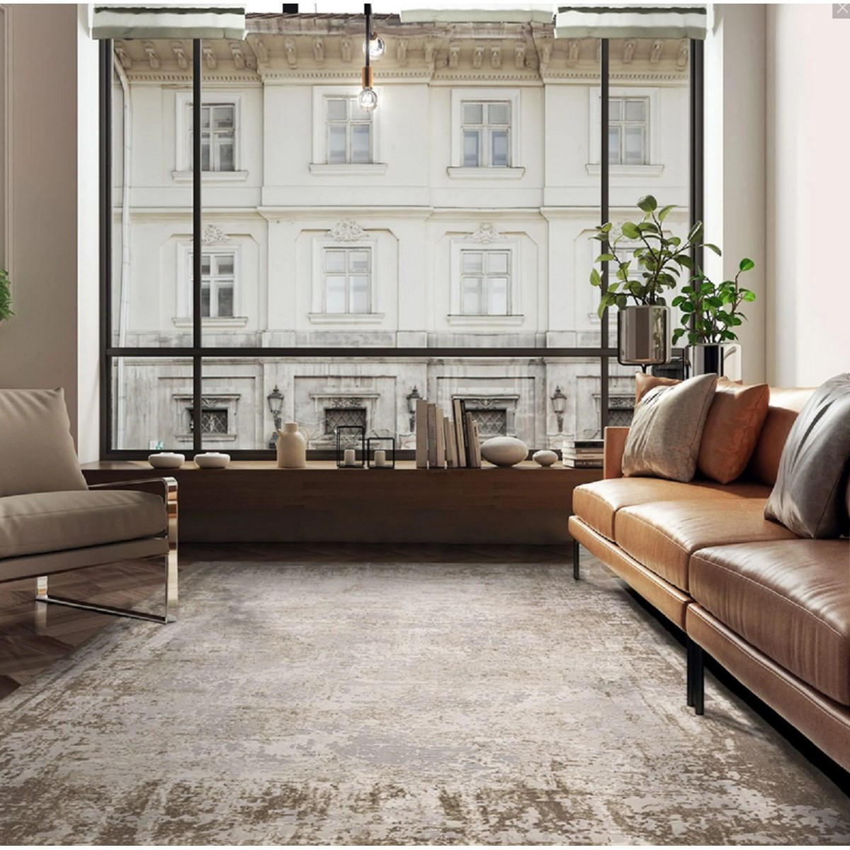 TEPPICH Moderner für Wohn- und Schlafzimmer ZUKA Beige 160 x 230 cm - Beige, Textil (160/230cm) - Novatrend