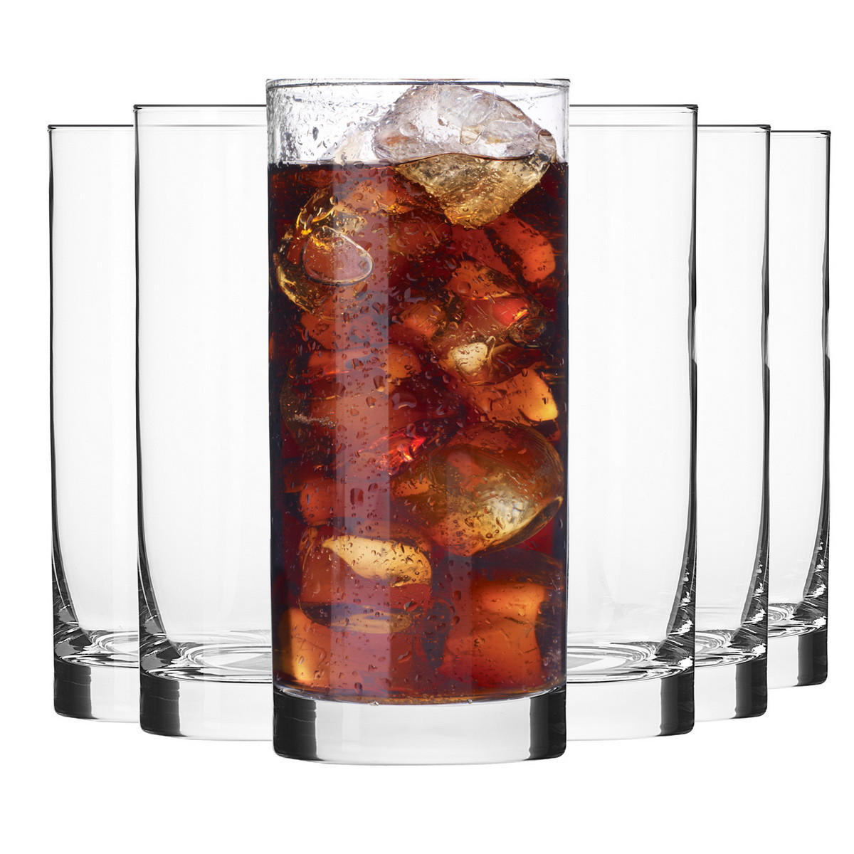 LONGDRINKGLÄSER Balance, 6er-Set, 330 ml - Transparent, Glas (0.33L) - Krosno Glass