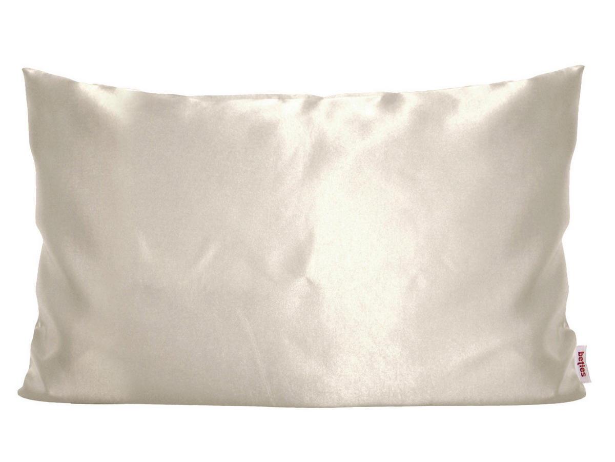 KISSENBEZUG Glanz Satin champagner 40/60 cm - Ecru/Champagner, Textil (40/60cm) - beties Heimtextil