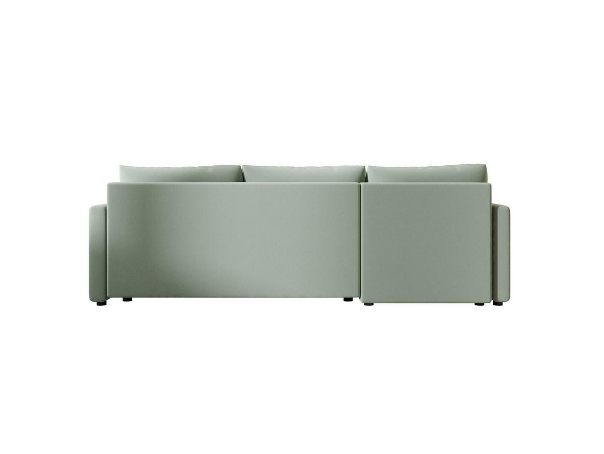 ECKSOFA MOS L BIS Cosmic 16 Links mit Schlaffunktion - Hellgrün, Textil (220/143cm) - Bedante