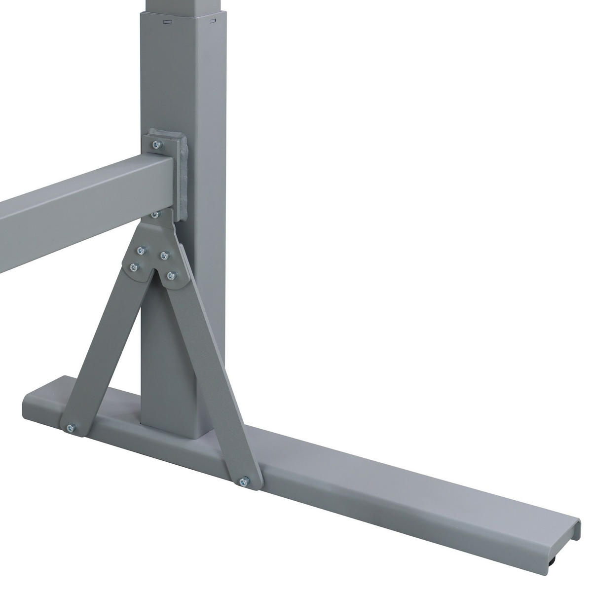 WERKBANK höhenverstellbar Giant Rhino 70-117x200x75cm Traglast 300kg Staubgrau - Grau, Holz (200/117/75cm) - PROREGAL