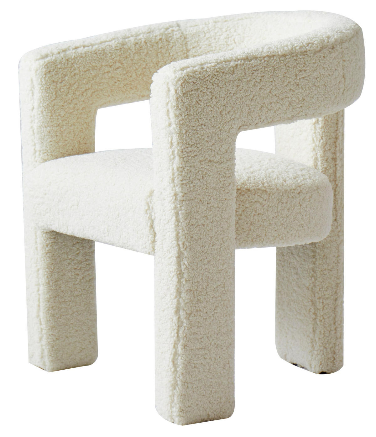 SESSEL Wolle Weiß - Weiß, Textil (66/75/58cm) - Nordlys
