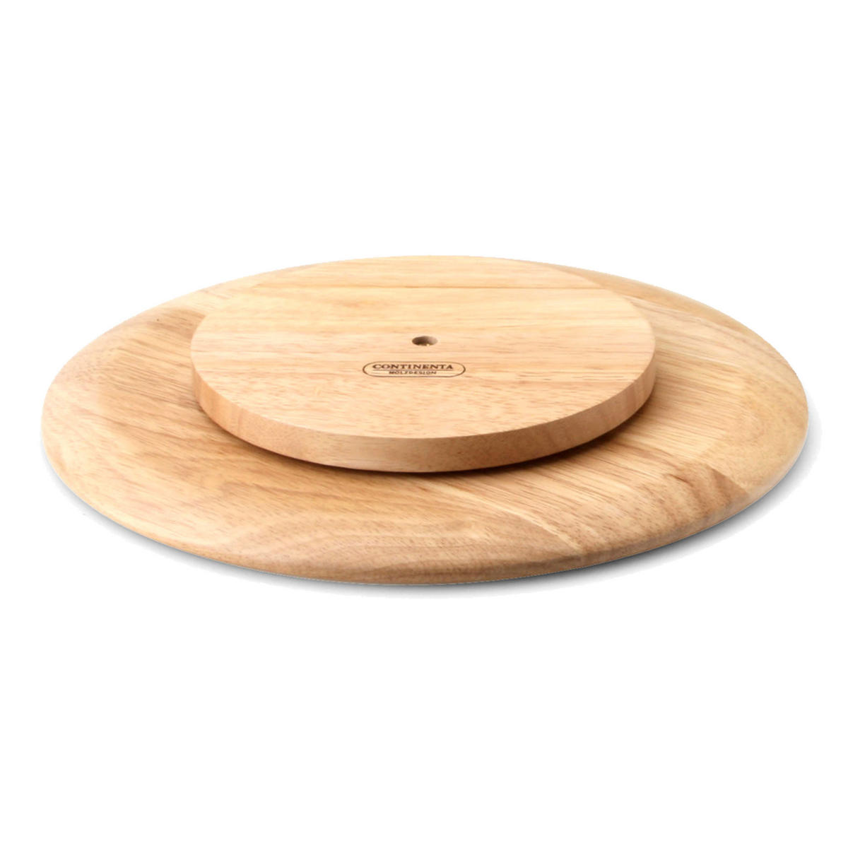 DREHPLATTE, Gummibaumholz, Ø 30 cm - Braun, Holz (30/3/30cm) - Continenta