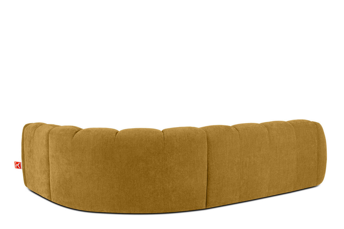 ECKSOFA RECHTS FLAVA, Honigfarben - Honig, Holz/Holzwerkstoff (310/230cm) - KONSIMO®