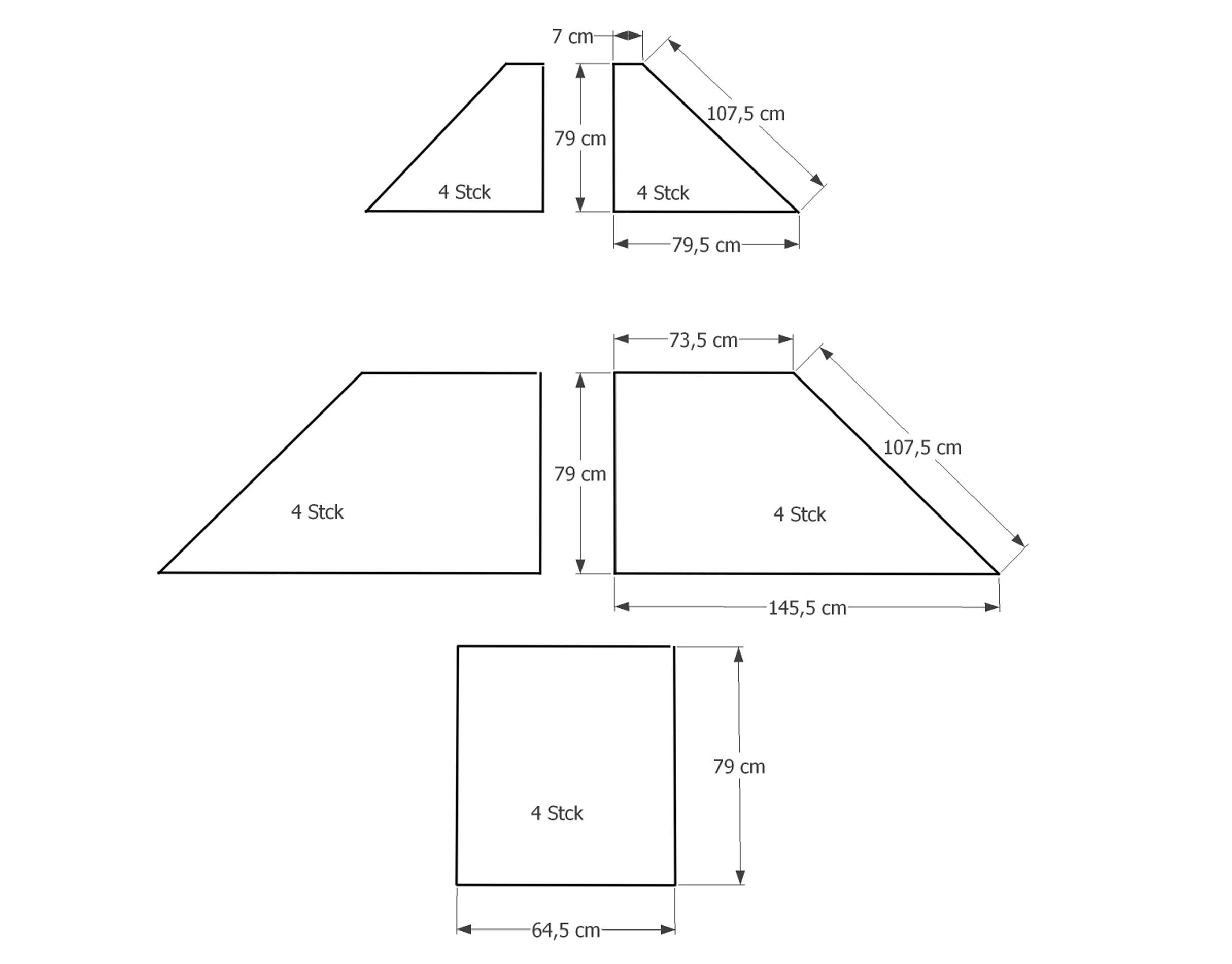 ERSATZDACH Hardtop Pavillon 3x3,6m - Transparent/Braun, Kunststoff (300/1/360cm) - QUICK STAR