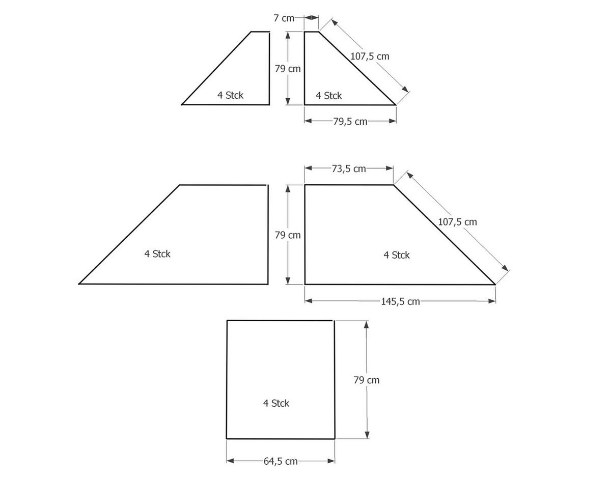 ERSATZDACH Hardtop Pavillon 3x3,6m - Transparent/Braun, Kunststoff (300/1/360cm) - QUICK STAR