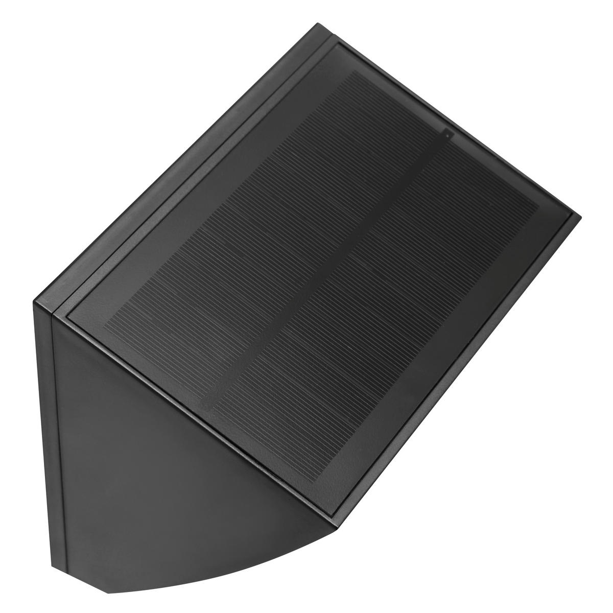 AUSSENWANDLEUCHTE Sierra Schwarz 14,3/16,4/10,5 cm - Schwarz, Kunststoff (16.4/10.5/14.3cm) - Brilliant